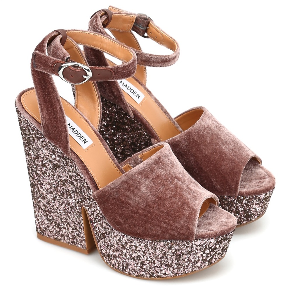 Steve Madden Leather Open Toe Ankle Strap Sandals